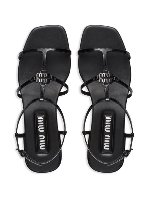 flat sandals miu miu
